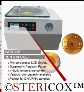 VACUUM CENTRIFUGE CONCENTRATOR