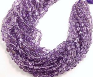Amehyst Smooth Rondelle Oval Beads
