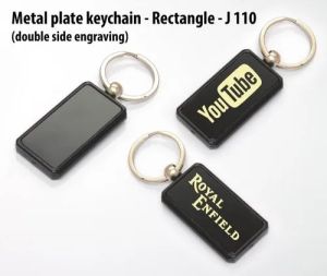 Metal Plate Keychain