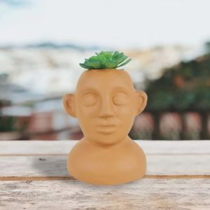 Terracotta Head Pot