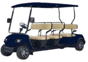 8 Seater Metallic Blue Electric Golf Cart