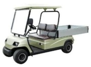 2 Seater Green Electric Cargo Car