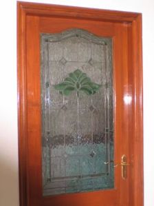 stained glass door