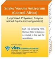 Snake Venom Antiserum (Central Africa) Injection