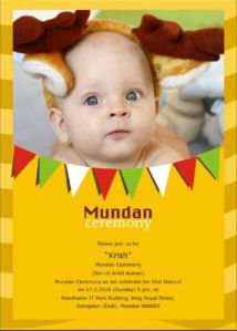 Mundan Card Screen Printing Services