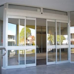 automatic sliding glass door