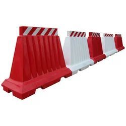 plastic road safety barrier