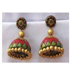 terracotta jhumkas