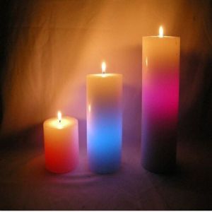 color changing candle