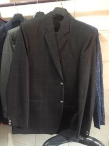 Mens Black Check Blazer