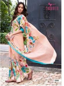 Printed Colorful Saree