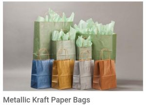 metallic paper bags