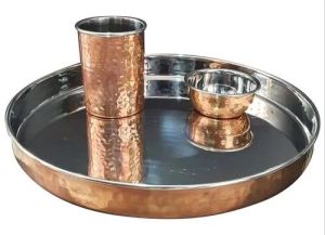 Copper Thali Set