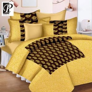 Patola Gold Print Bedsheet