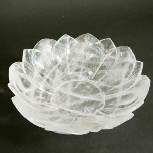 Crystal Quartz Lotus Bowl