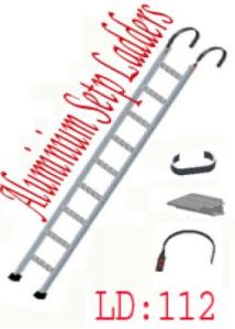 ALUMINIUM STRAIGHT SOLID ROD HOOK LADDER