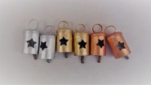 RECYCLED TIN/IRON SHEET METAL-HANDMADE BELLS