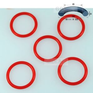 10x4mm Silicone Red O Ring Sealing Rubber