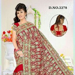 fancy embroidered saree