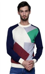 MULTI COLORED INTARSIA SWEATER