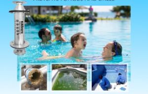 Swimming pool water softener