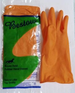 household rubber gloves