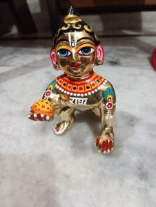 full paint 5 no brass laddu gopal