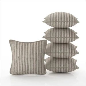 Striped Jute Cushion