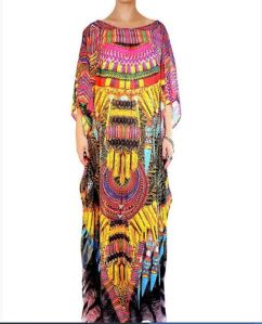 Satin Long Kaftan