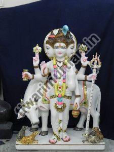 Marble Dattatreya Statue