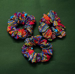 cotton Mandana Hair Scrunchies