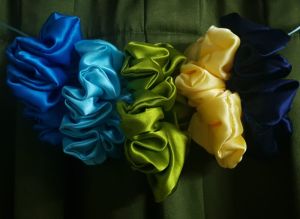 Satin Plain Scrunchies