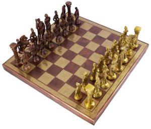 Roman Brass Chess Set