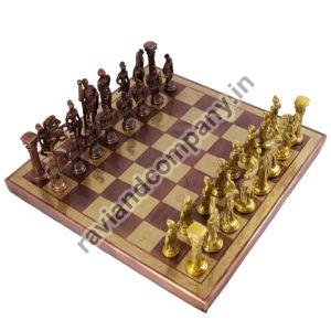 Roman Brass Chess Set