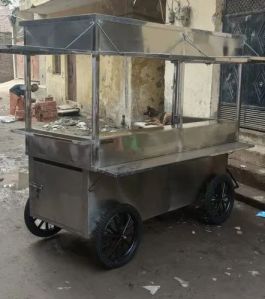 Stainless Steel Indian Burner Food Cart