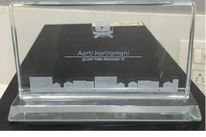 engraved glass trophy