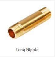 Brass Long Nipple