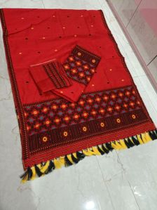 mekhela chador handmade assam traditional dress cotton