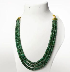 Three Layered Emerald Necklace