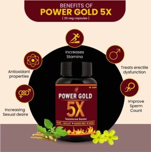 medinutrica ayurvedic power gold 5x 30 veg capsules