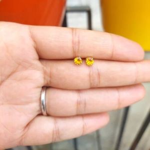 Natural Citrine Earrings