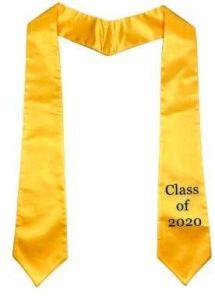 Personlized graduation stole