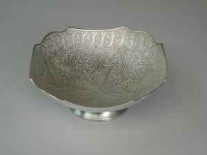 Silver Plated Embossed Bowl