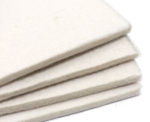 Variable White Wool Felt