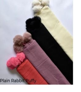 Plain Puffy Hijab