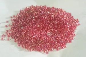 Pink Round Glass Beads