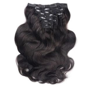 Human Hair Clip Weft