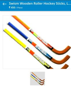 Swill roller wooden hockey sticks