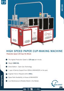 Ripple Cup Making Machine