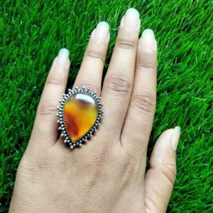 Montana Agate Adjustable Ring